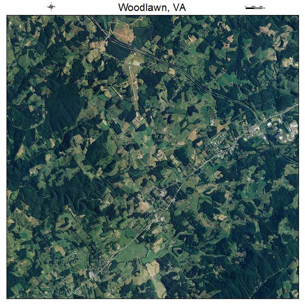 Woodlawn, VA air photo map