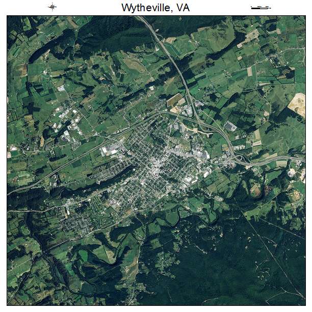 Wytheville, VA air photo map