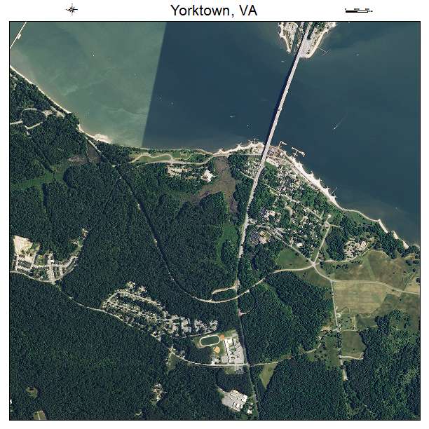 Yorktown, VA air photo map
