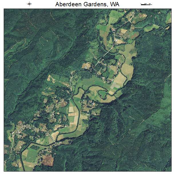 Aberdeen Gardens, WA air photo map