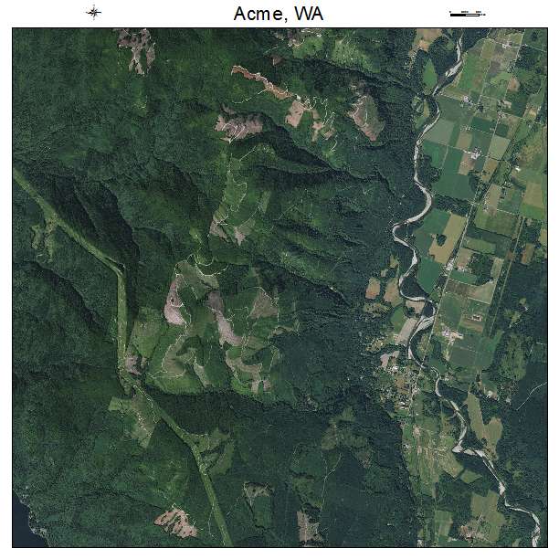 Acme, WA air photo map