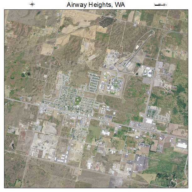 Airway Heights, WA air photo map