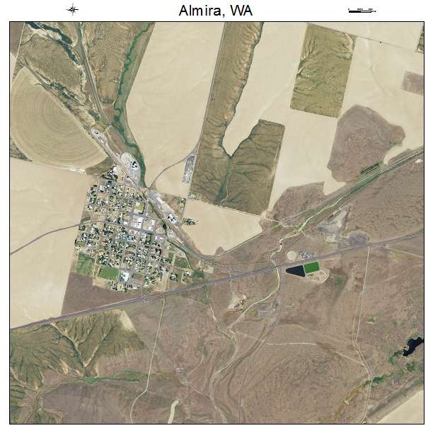 Almira, WA air photo map