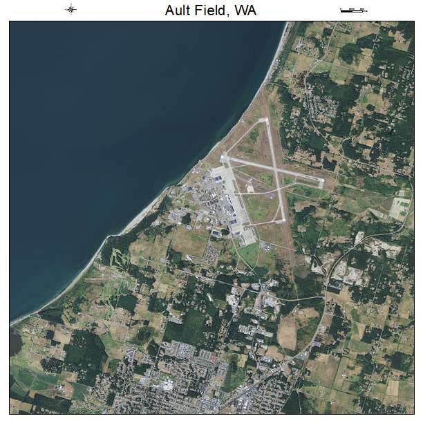 Ault Field, WA air photo map