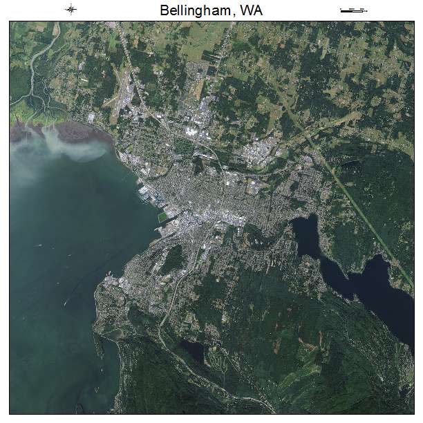 Bellingham, WA air photo map