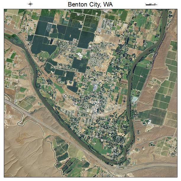 Benton City, WA air photo map