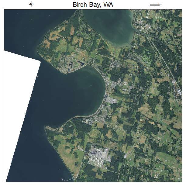 Aerial Photography Map of Birch Bay, WA Washington