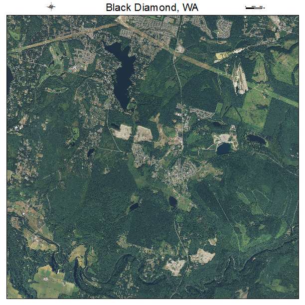 Black Diamond, WA air photo map