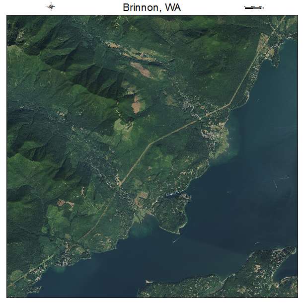 Brinnon, WA air photo map