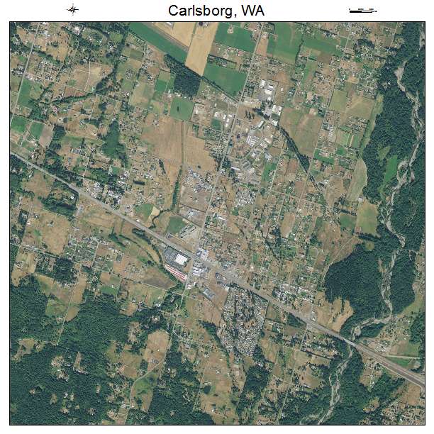 Carlsborg, WA air photo map