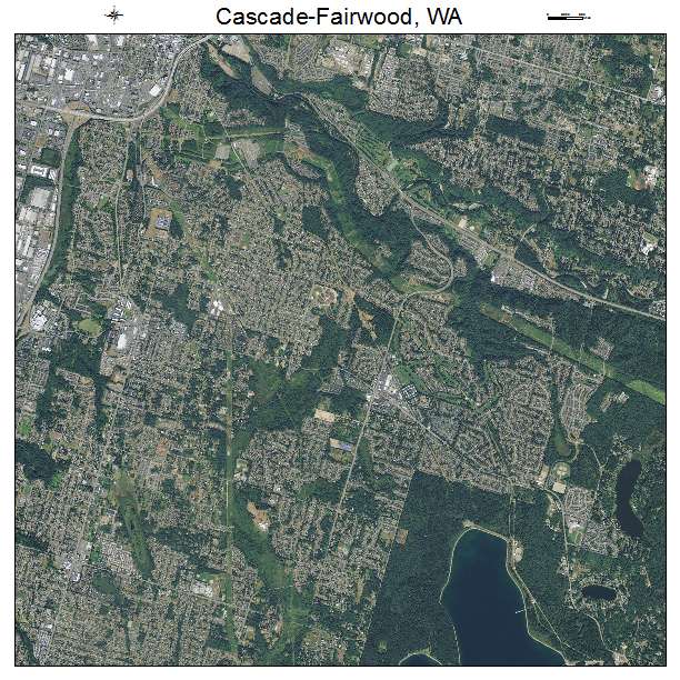 Cascade Fairwood, WA air photo map