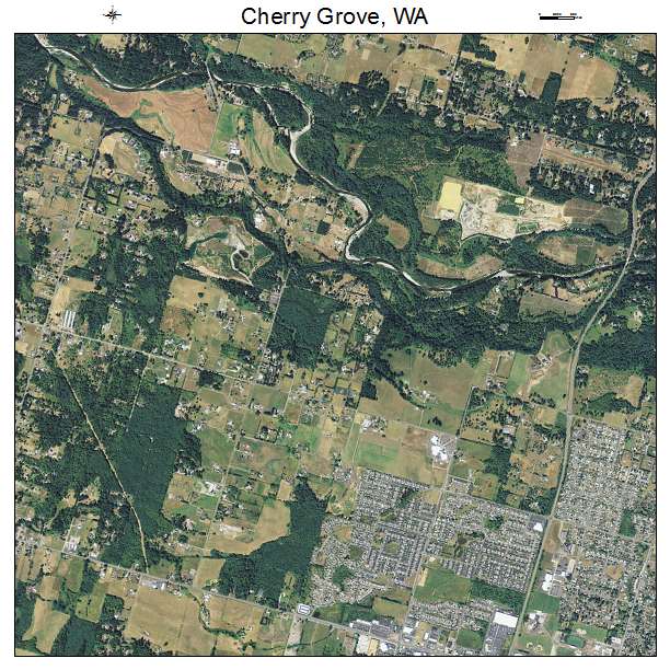 Cherry Grove, WA air photo map