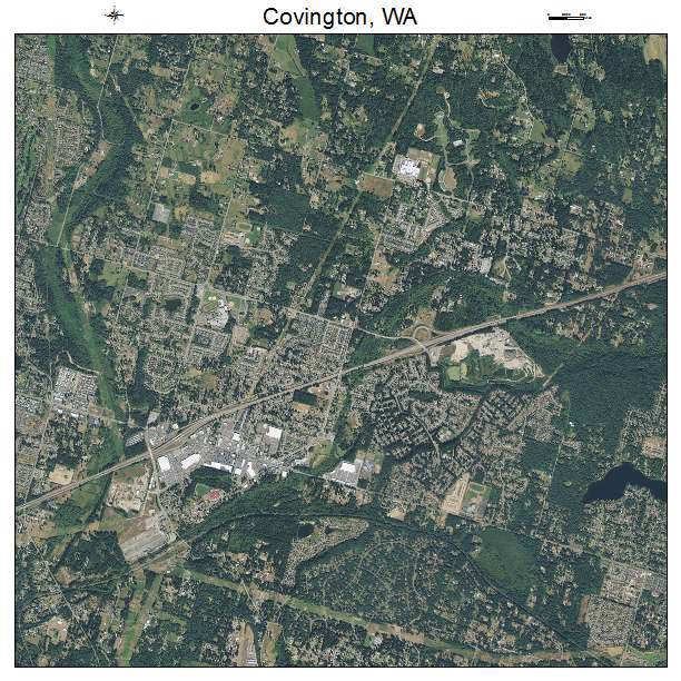 Covington, WA air photo map
