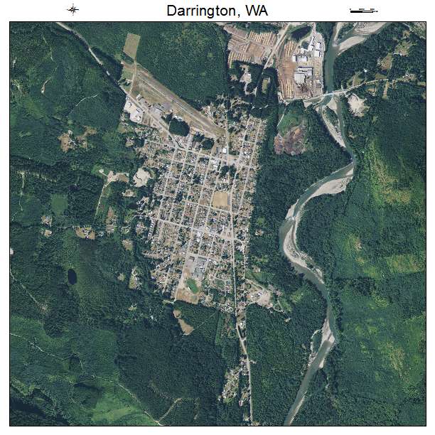 Darrington, WA air photo map