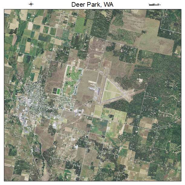 Deer Park, WA air photo map