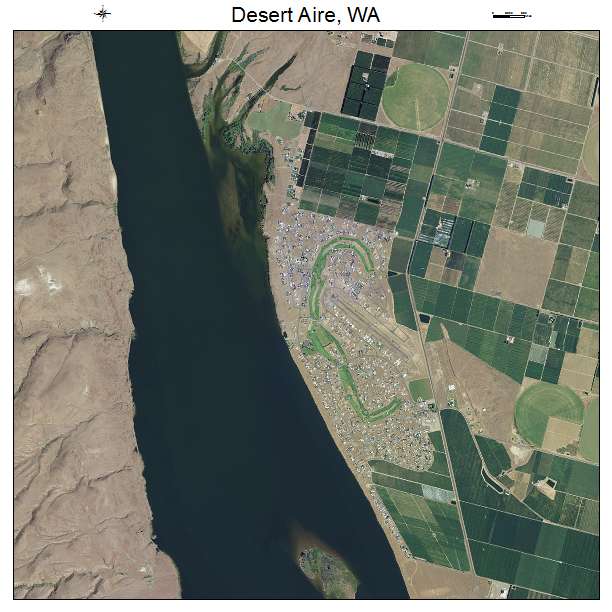 Desert Aire, WA air photo map