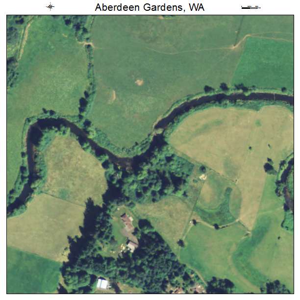 Aberdeen Gardens, Washington aerial imagery detail