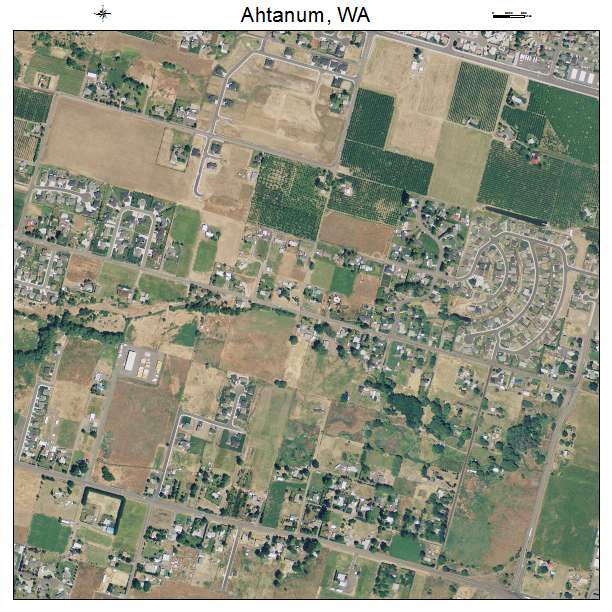 Ahtanum, Washington aerial imagery detail