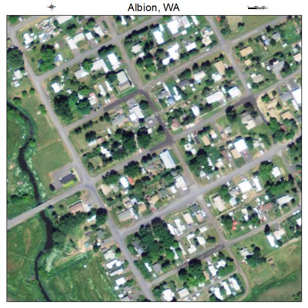 Albion, Washington aerial imagery detail
