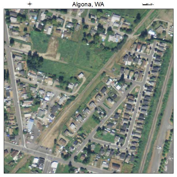 Algona, Washington aerial imagery detail