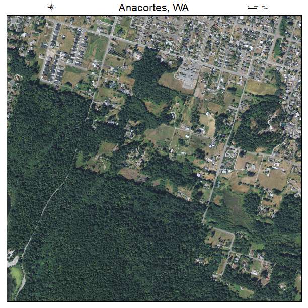 Anacortes, Washington aerial imagery detail
