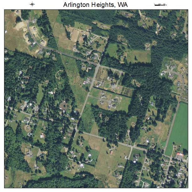 Arlington Heights, Washington aerial imagery detail