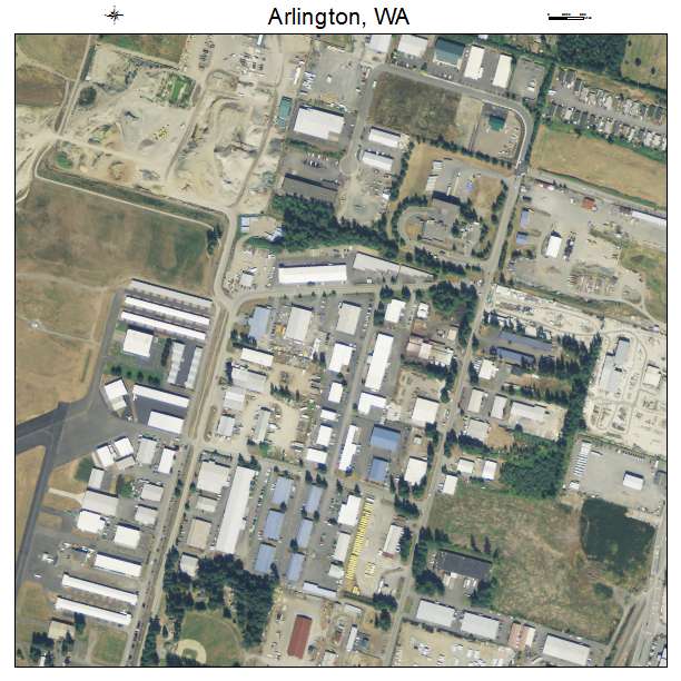 Arlington, Washington aerial imagery detail