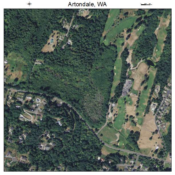 Artondale, Washington aerial imagery detail