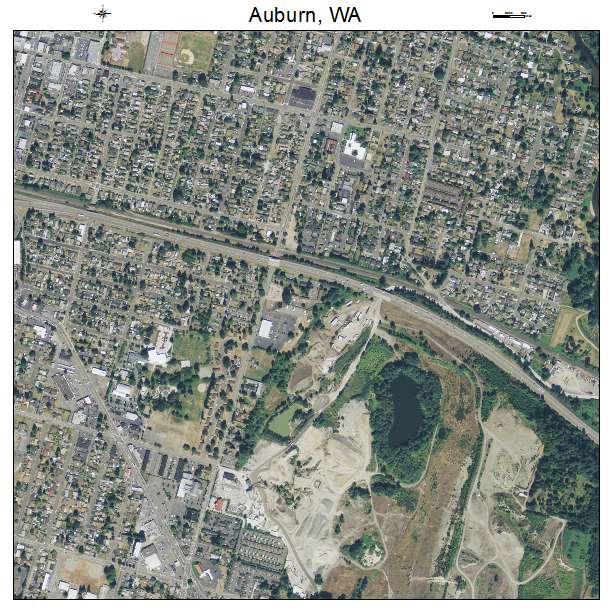 Auburn, Washington aerial imagery detail
