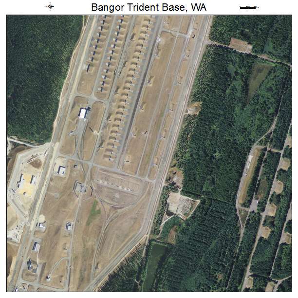 Bangor Trident Base, Washington aerial imagery detail