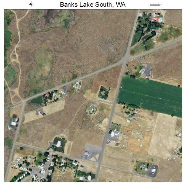 Banks Lake South, Washington aerial imagery detail