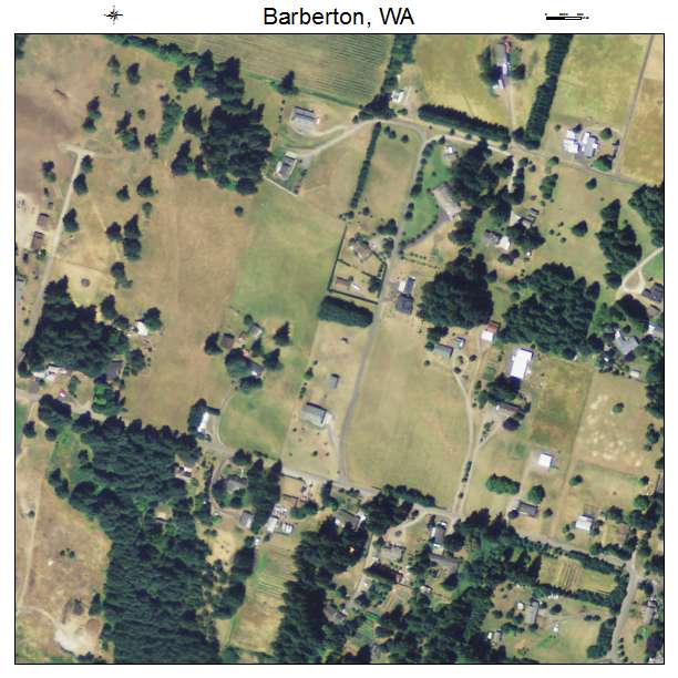 Barberton, Washington aerial imagery detail