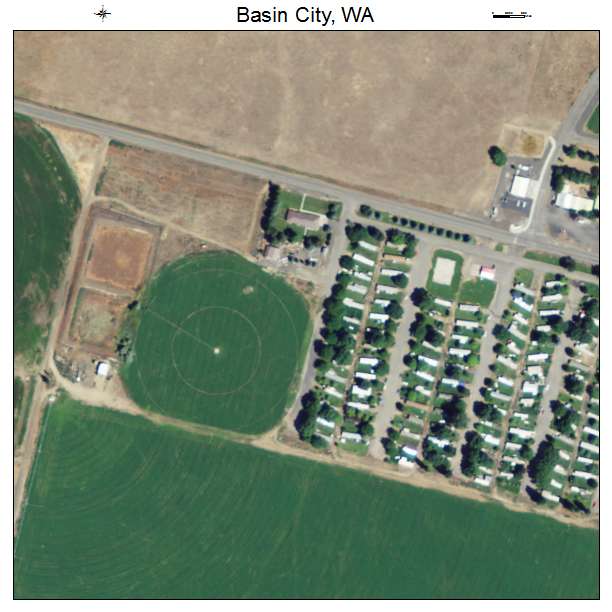 Basin City, Washington aerial imagery detail