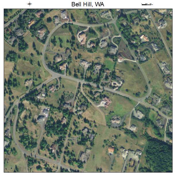Bell Hill, Washington aerial imagery detail