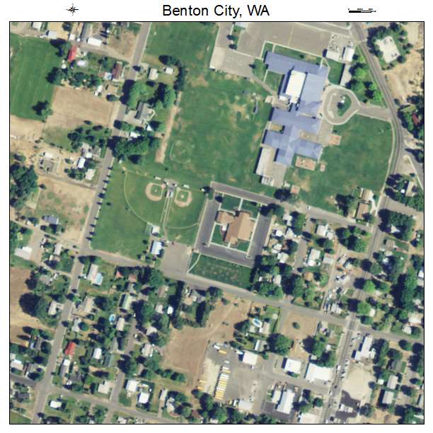 Benton City, Washington aerial imagery detail