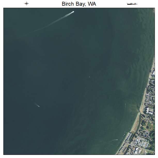 Birch Bay, Washington aerial imagery detail