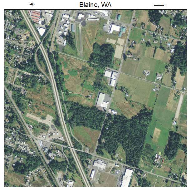 Blaine, Washington aerial imagery detail