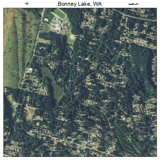 Bonney Lake, Washington aerial imagery detail