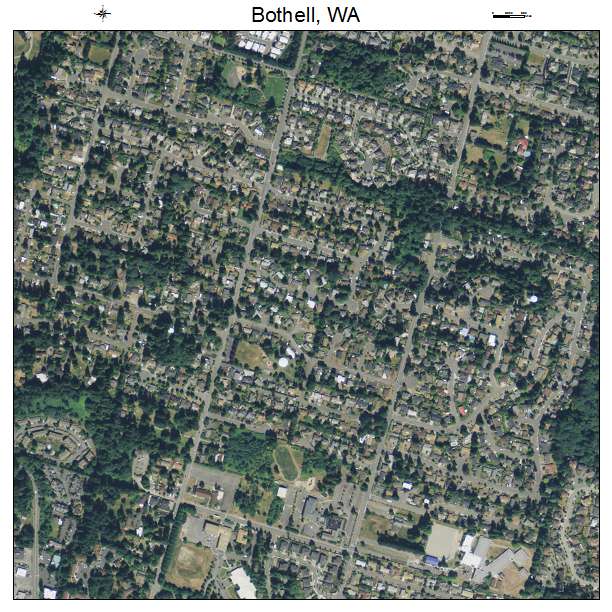 Bothell, Washington aerial imagery detail
