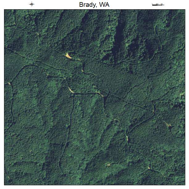 Brady, Washington aerial imagery detail