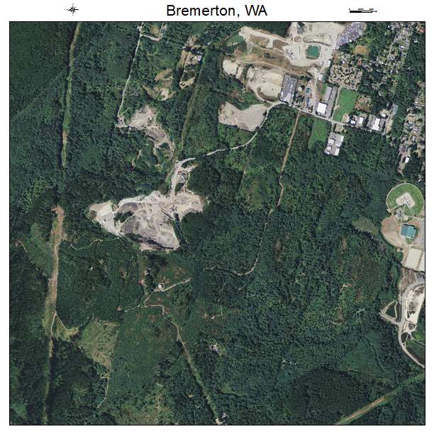 Bremerton, Washington aerial imagery detail