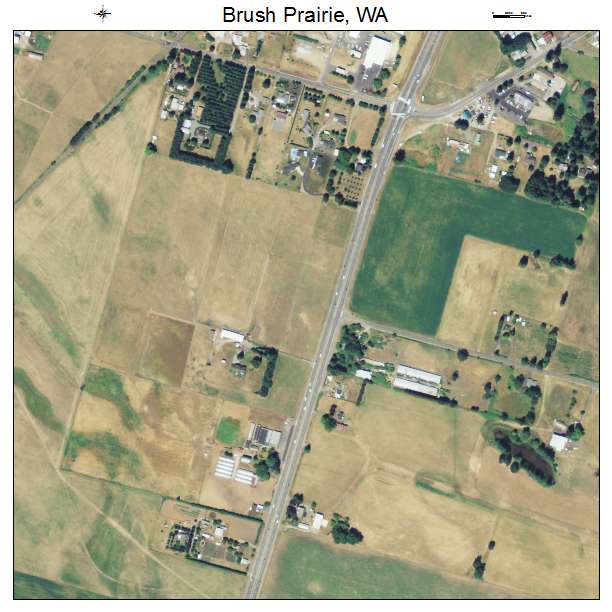 Brush Prairie, Washington aerial imagery detail