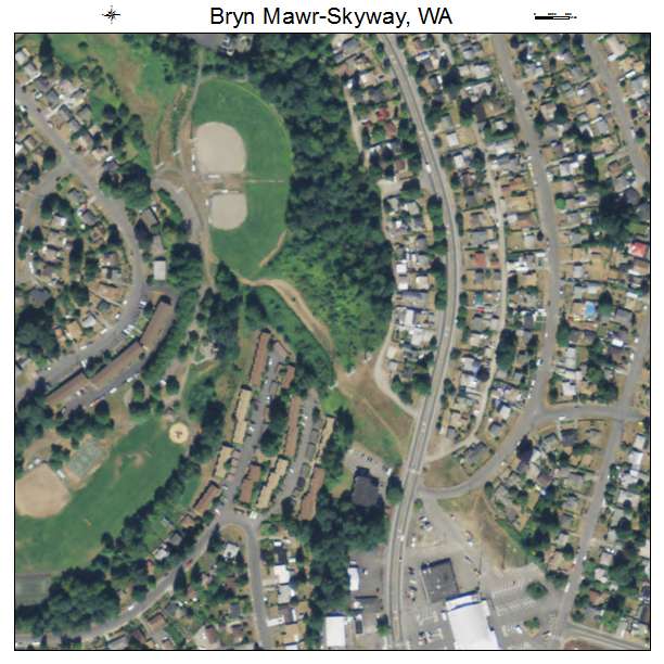 Bryn Mawr Skyway, Washington aerial imagery detail