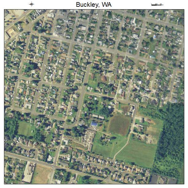 Buckley, Washington aerial imagery detail