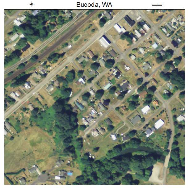 Bucoda, Washington aerial imagery detail