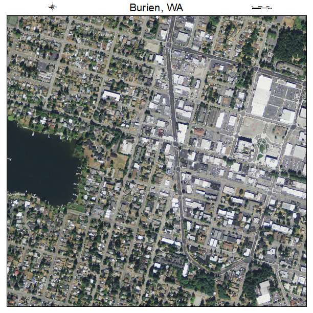 Burien, Washington aerial imagery detail