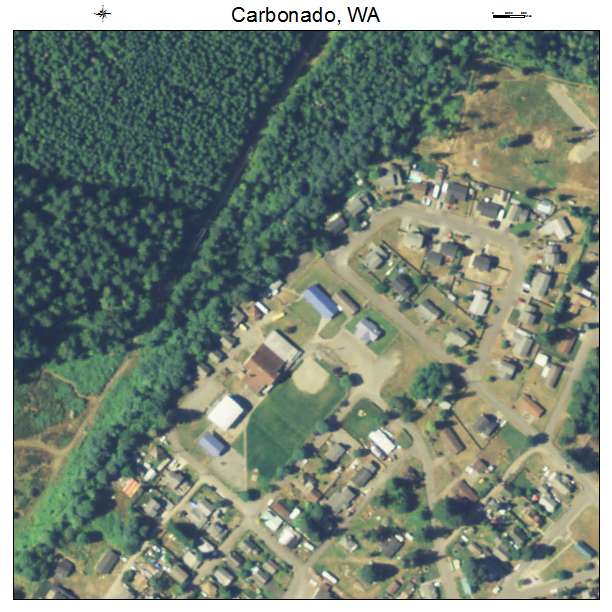 Carbonado, Washington aerial imagery detail