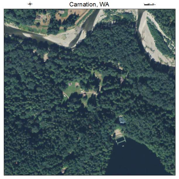 Carnation, Washington aerial imagery detail