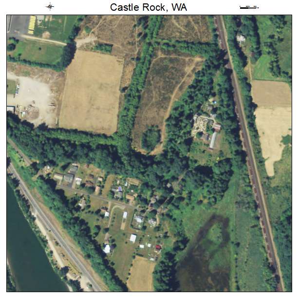 Castle Rock, Washington aerial imagery detail