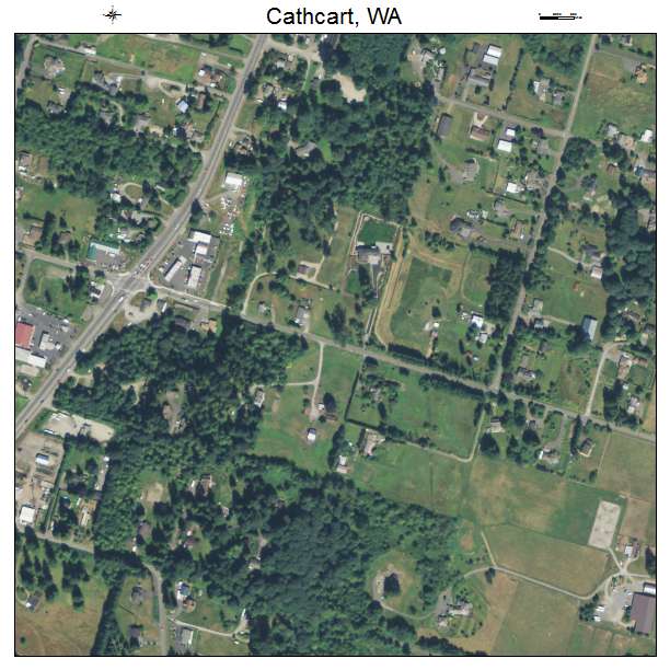 Cathcart, Washington aerial imagery detail
